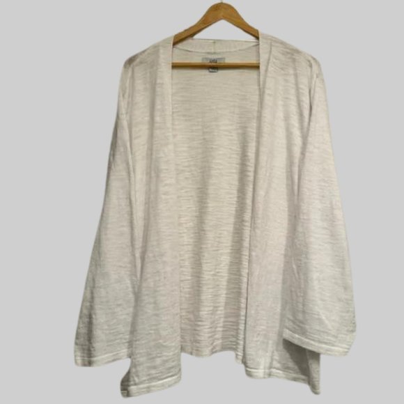 croft & barrow Sweaters - Women's Croft & Barrow® Open Front Cardigan in White, Excellent Condition 3XL